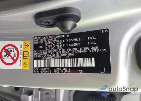 2016 Lexus Nx 200T F Sport from USA, damaged, VIN JTJYARBZ5G2029862